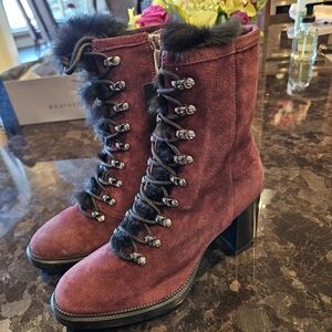 NEW! Aquatalia Waterproof Irvina Boots, Color Oxblood, Sz 9M